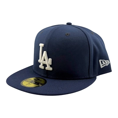 Los Angeles Dodgers Oceanside Blue LA Logo Grey UV New Era 59FIFTY Fitted Hat