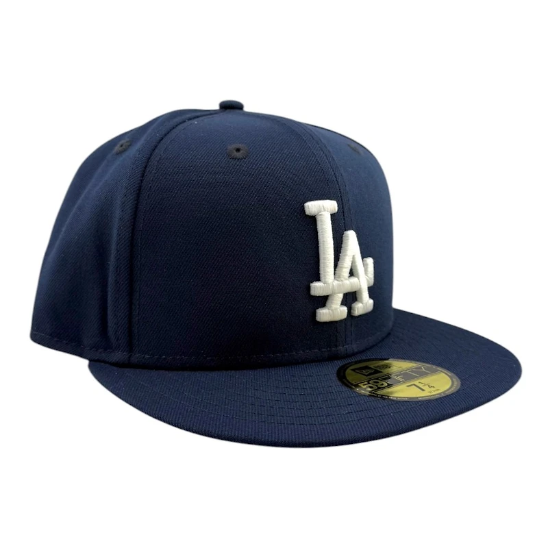 Los Angeles Dodgers Oceanside Blue LA Logo Grey UV New Era 59FIFTY Fitted Hat