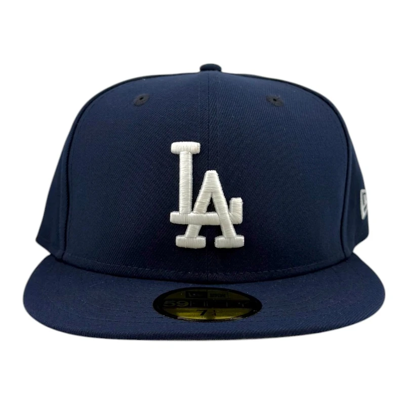Los Angeles Dodgers Oceanside Blue LA Logo Grey UV New Era 59FIFTY Fitted Hat