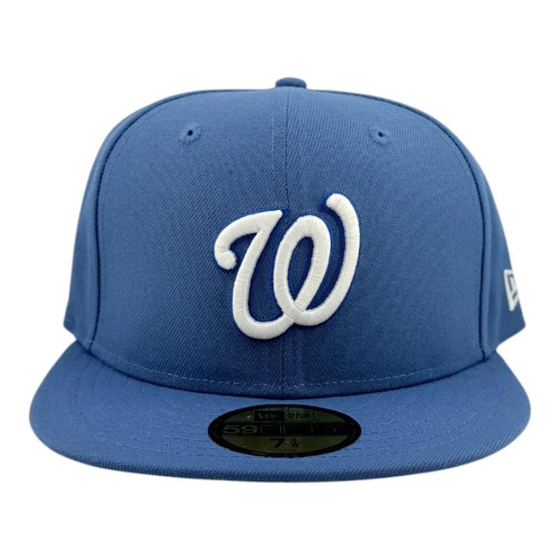 Washington Nationals Indigo Blue Grey UV New Era 59FIFTY Fitted Hat