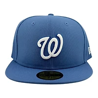 Washington Nationals Indigo Blue Grey UV New Era 59FIFTY Fitted Hat