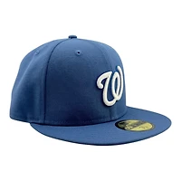 Washington Nationals Indigo Blue Grey UV New Era 59FIFTY Fitted Hat