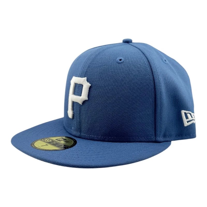 Pittsburgh Pirates Indigo Blue Grey UV New Era 59FIFTY Fitted Hat