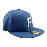 Pittsburgh Pirates Indigo Blue Grey UV New Era 59FIFTY Fitted Hat