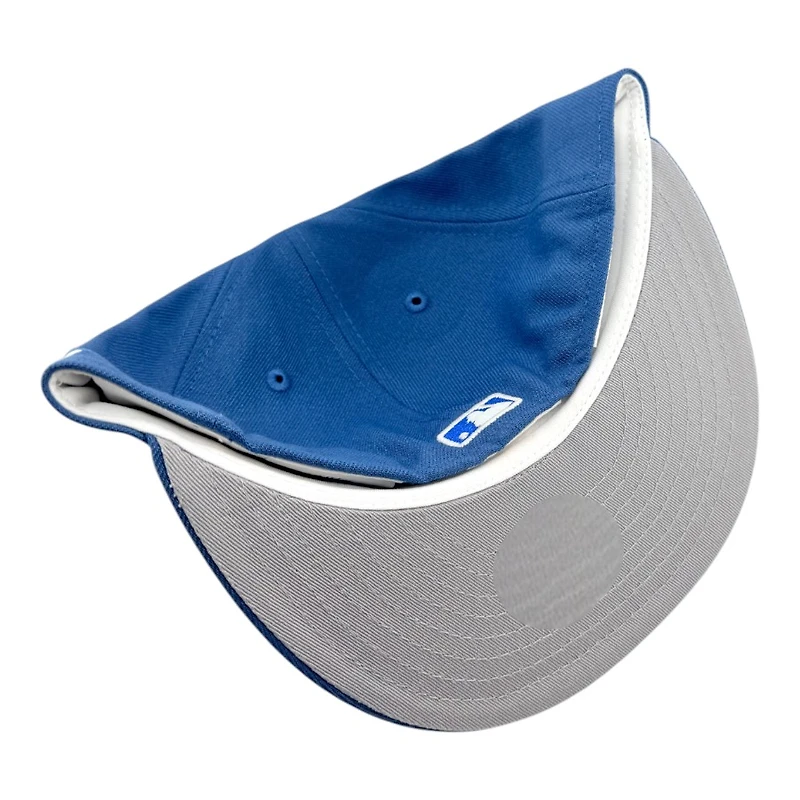 Los Angeles Dodgers Indigo Blue City Connect Logo Grey UV New Era 59FIFTY Fitted Hat