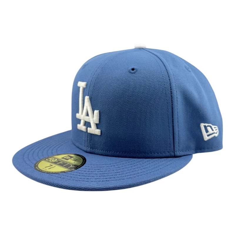Los Angeles Dodgers Indigo Blue Mexico Flag Patch Icy UV New Era 59FIFTY Fitted Hat
