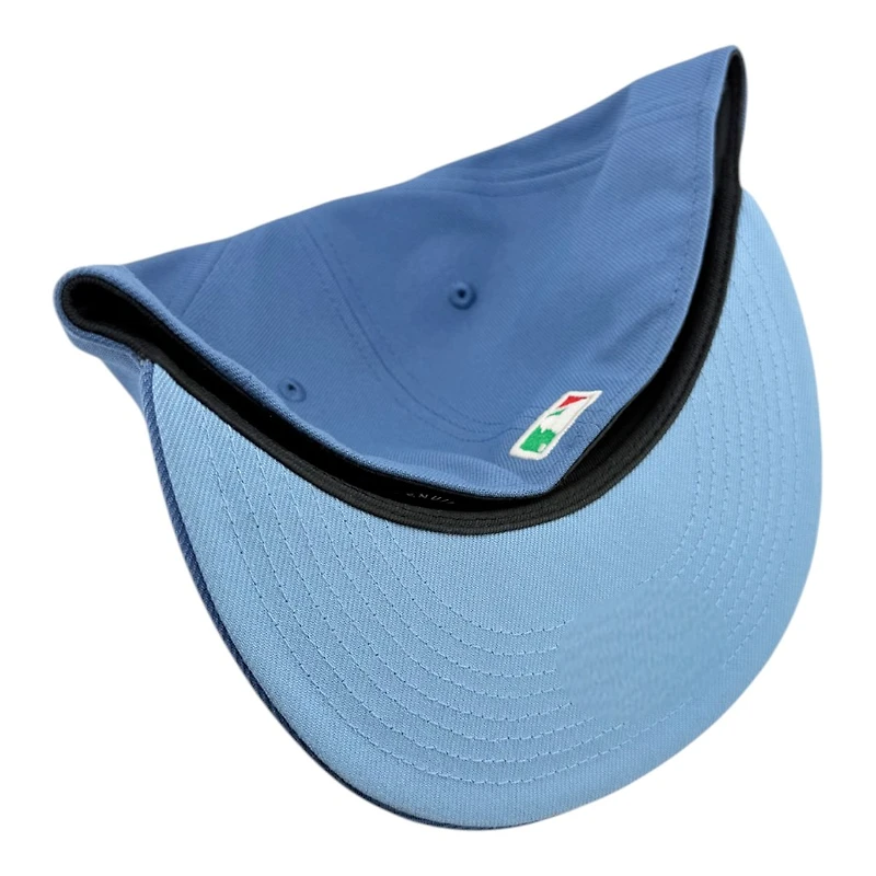 Los Angeles Dodgers Indigo Blue Mexico Flag Patch Icy UV New Era 59FIFTY Fitted Hat