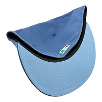 Los Angeles Dodgers Indigo Blue Mexico Flag Patch Icy UV New Era 59FIFTY Fitted Hat