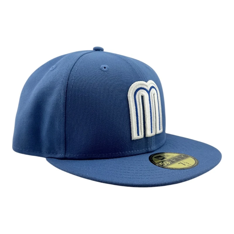 Mexico Indigo Blue M Logo Grey UV New Era 59FIFTY Fitted Hat