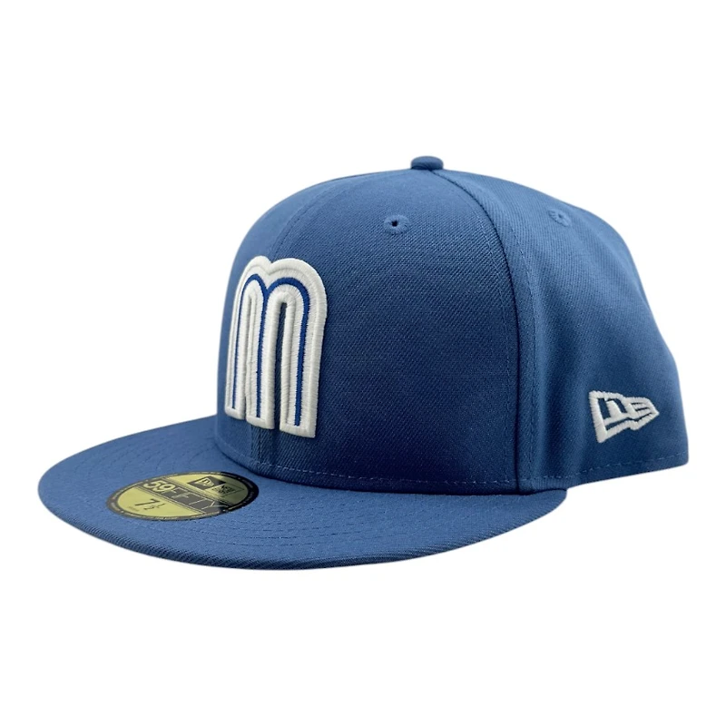 Mexico Indigo Blue M Logo Grey UV New Era 59FIFTY Fitted Hat