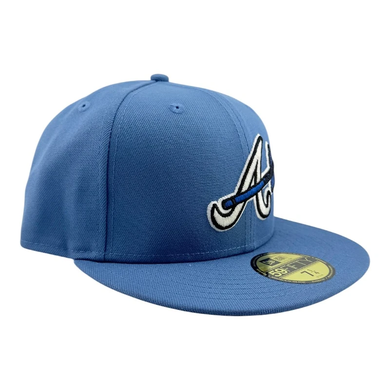 Atlanta Braves Indigo Blue Grey UV New Era 59FIFTY Fitted Hat