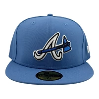 Atlanta Braves Indigo Blue Grey UV New Era 59FIFTY Fitted Hat