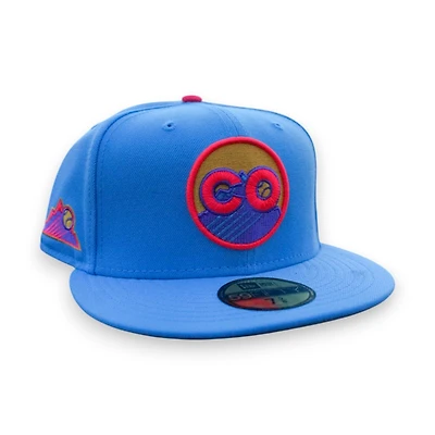 Colorado Rockies Sky Blue Leon the Lab City Connect Grey UV New Era 59FIFTY Fitted Hat