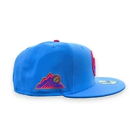 Colorado Rockies Sky Blue Leon the Lab City Connect Grey UV New Era 59FIFTY Fitted Hat