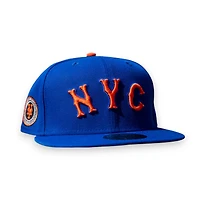 New York Mets Royal Leon the Lab City Connect Patch Grey UV Era 59FIFTY Fitted Hat