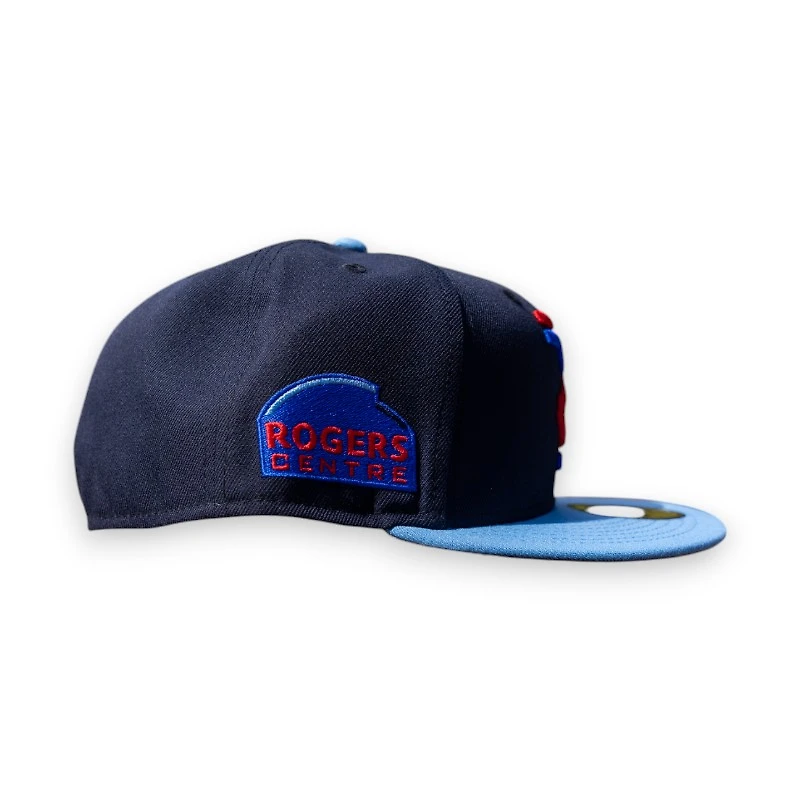 Toronto Blue Jays Navy Sky 2T Leon the Lab Rogers Centre Patch Grey UV New Era 59FIFTY Fitted Hat