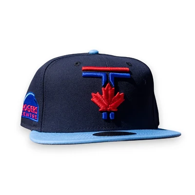 Toronto Blue Jays Navy Sky 2T Leon the Lab Rogers Centre Patch Grey UV New Era 59FIFTY Fitted Hat