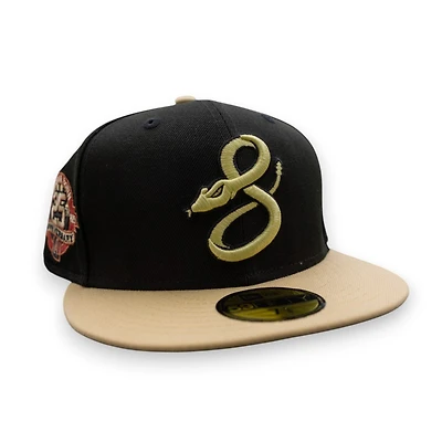 Arizona Diamondbacks Black Vegas Gold  2T Leon the Lab Born Patch Grey UV New Era 59FIFTY Fitted Hat