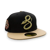 Arizona Diamondbacks Black Vegas Gold  2T Leon the Lab Born Patch Grey UV New Era 59FIFTY Fitted Hat