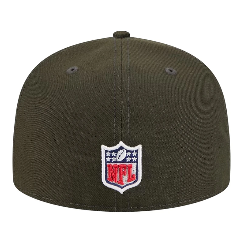 New York Jets Gotham Green 2025 Rivalries Collection Sideline Rope Era 59FIFTY Fitted Hat