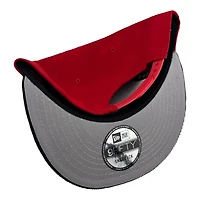 Mexico Scarlet Red and Black Corduroy Flag Patch "Viva La Raza Collection" New Era 9FIFTY Snapback Hat