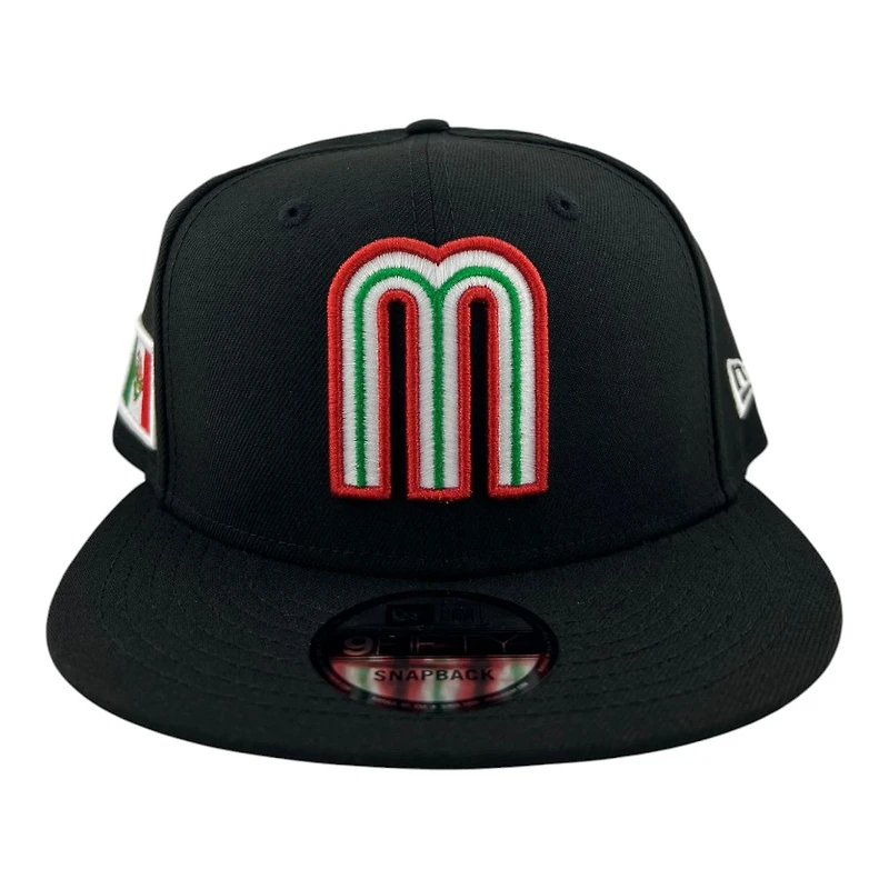 Mexico Black "M" Logo "Viva La Raza Collection" New Era 9FIFTY Snapback Hat