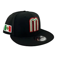 Mexico Black "M" Logo "Viva La Raza Collection" New Era 9FIFTY Snapback Hat