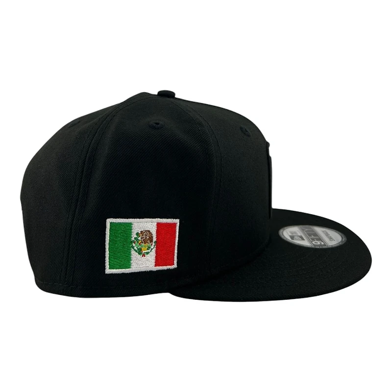Mexico Black and White "M" Logo "Viva La Raza Collection" New Era 9FIFTY Snapback Hat