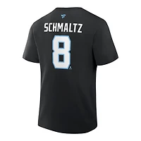 Utah Mammoth Black Nick Schmaltz Name & Number Fanatics T-Shirt