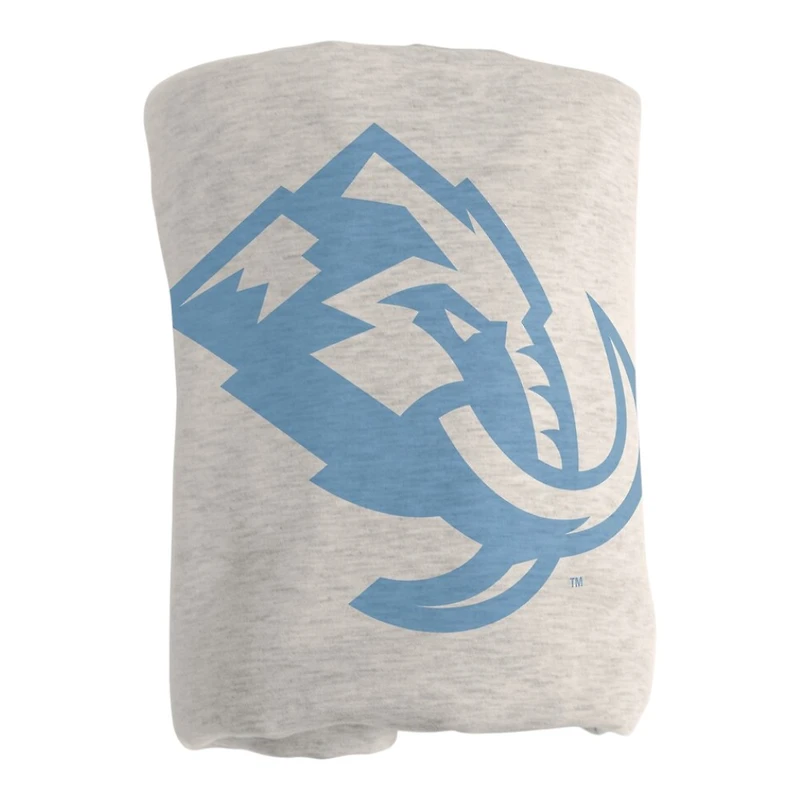 Utah Mammoth 54" x 84" Oatmeal Sweatshirt Blanket