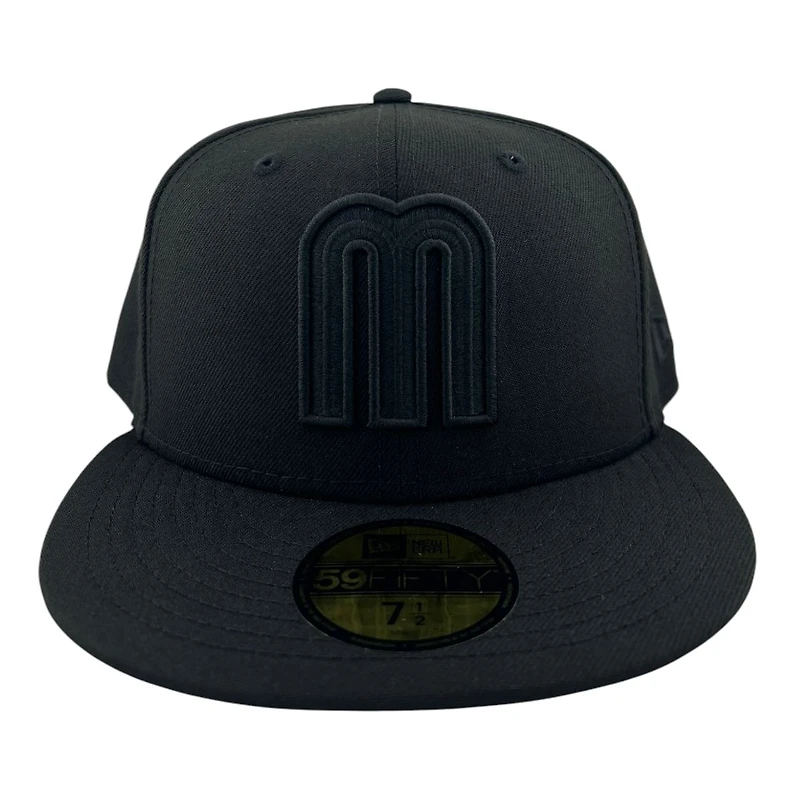 Mexico Black on "M" Logo "Viva La Raza Collection" UV New Era 59FIFTY Fitted Hat