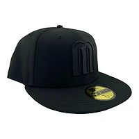 Mexico Black on "M" Logo "Viva La Raza Collection" UV New Era 59FIFTY Fitted Hat