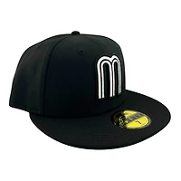Mexico Black and White "M" Logo "Viva La Raza Collection" UV New Era 59FIFTY Fitted Hat