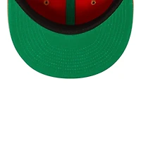 Atlanta Braves Toasted Peanut Tomahawk Logo 150th Patch Green UV New Era 59Fifty Fitted Hat