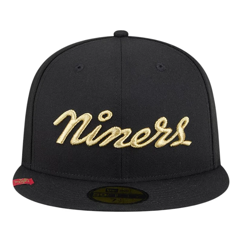 San Francisco 49ers Black 2025 Rivalries Collection Fan Pack New Era 59FIFTY Fitted Hat