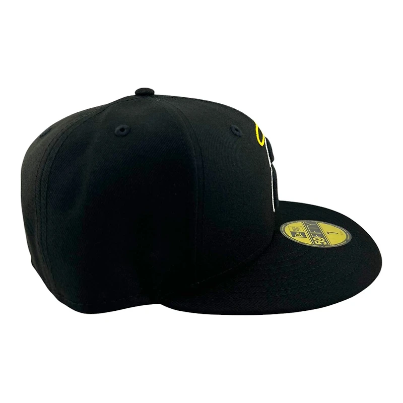 California Angels Black Cooperstown Logo "Lowercase Collection" Grey UV New Era 59FIFTY Fitted Hat