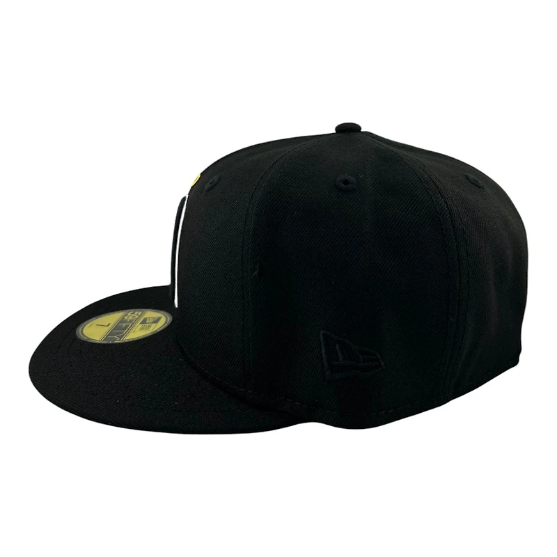 California Angels Black Cooperstown Logo "Lowercase Collection" Grey UV New Era 59FIFTY Fitted Hat