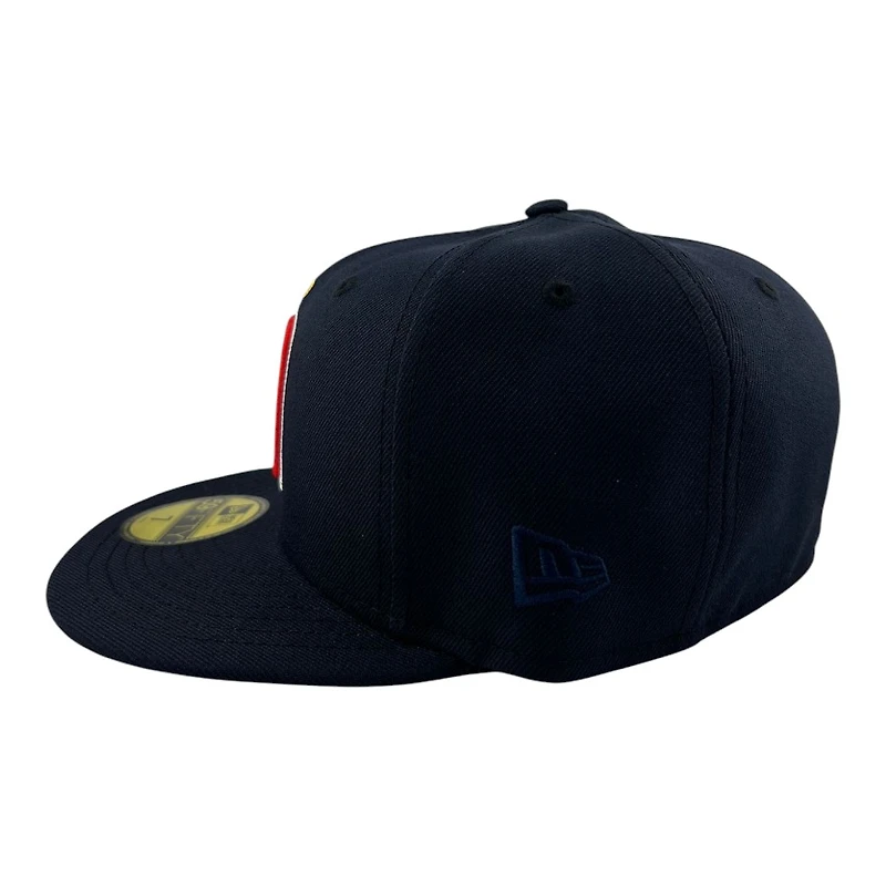 California Angels Navy Cooperstown Logo "Lowercase Collection" Grey UV New Era 59FIFTY Fitted Hat