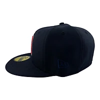 California Angels Navy Cooperstown Logo "Lowercase Collection" Grey UV New Era 59FIFTY Fitted Hat