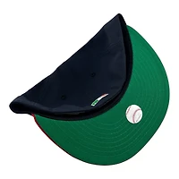 California Angels Navy and Red Cooperstown Logo "Lowercase Collection" Green UV New Era 59FIFTY Fitted Hat