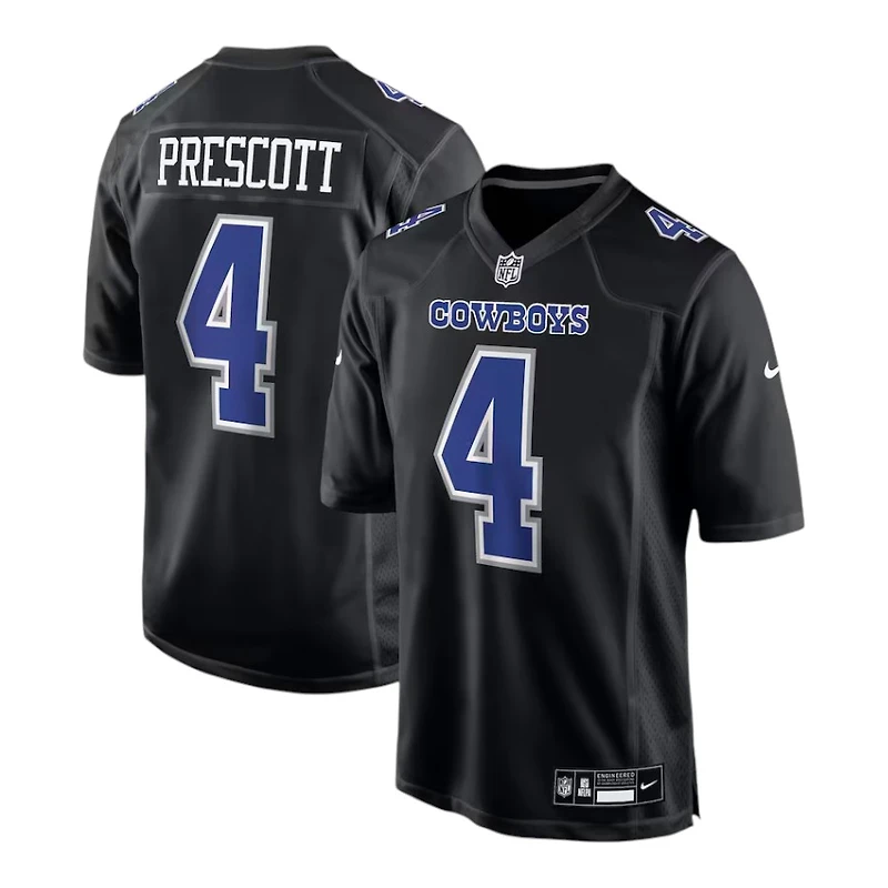 Dallas Cowboys Dak Prescott Nike Black Game Player Jersey