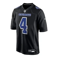 Dallas Cowboys Dak Prescott Nike Black Game Player Jersey