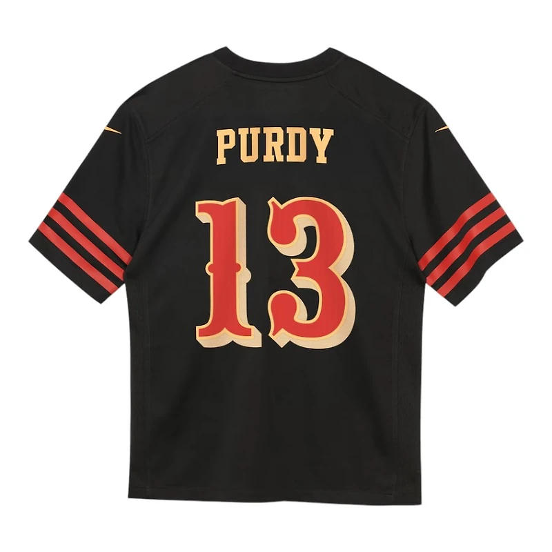 Toddler San Francisco 49ers Brock Purdy Black 2025 Rivalries Collection Nike Game Jersey