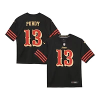 Preschool San Francisco 49ers Brock Purdy Black 2025 Rivalries Collection Nike Game Jersey