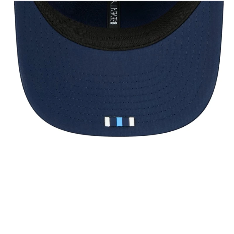 Tennessee Titans Navy 2025 NFL Sideline New Era 9SEVENTY Trucker Adjustable Snapback Hat