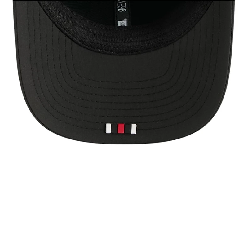 Atlanta Falcons Black 2025 NFL Sideline New Era 9SEVENTY Trucker Adjustable Snapback Hat