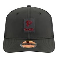 Atlanta Falcons Black 2025 NFL Sideline New Era 9SEVENTY Trucker Adjustable Snapback Hat