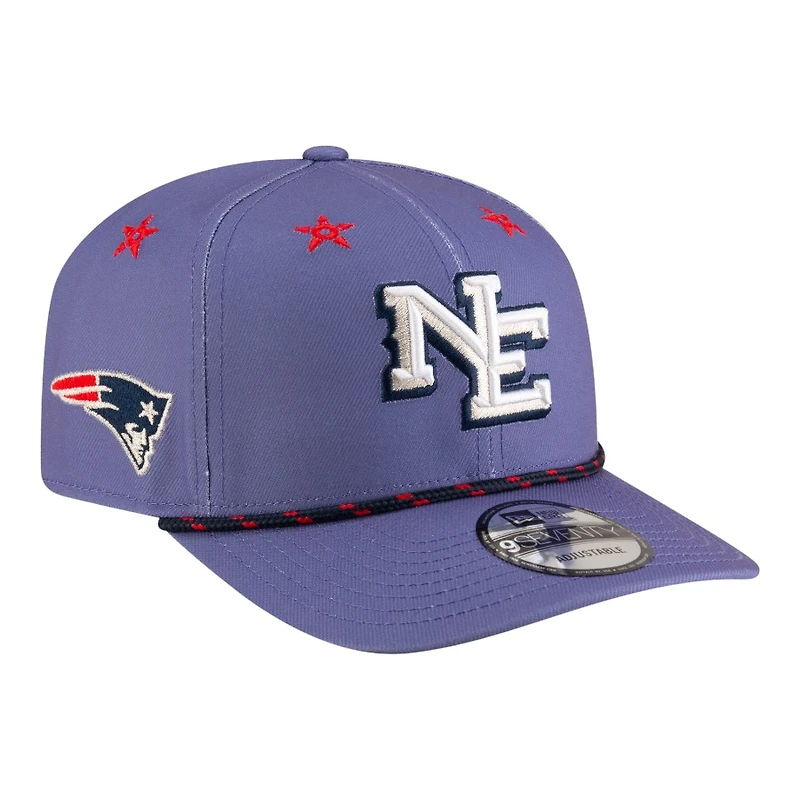 New England Patriots 2025 Rivalries Collection Sideline Rope New Era 9SEVENTY Adjustable Hat