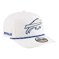 Buffalo Bills White 2025 Rivalries Collection Sideline Rope New Era 9SEVENTY Adjustable Hat