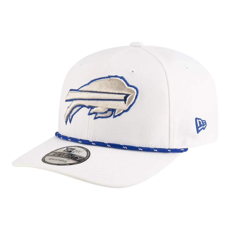 Buffalo Bills White 2025 Rivalries Collection Sideline Rope New Era 9SEVENTY Adjustable Hat